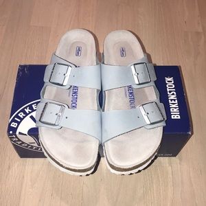 Sky Blue Arizona Birkenstocks Sandals